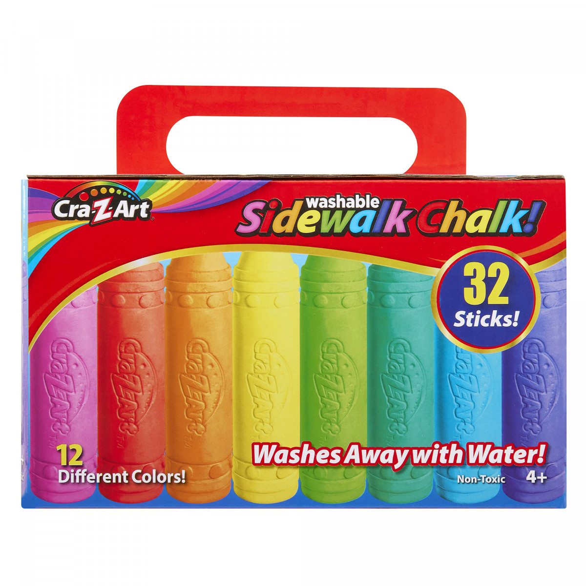 CRA-Z-ART 32PC SIDEWALK CHALK BOX - 12CLRS - 10817N-6