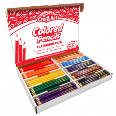 Colored pencil Classroom pack 10 color 250 ct. Box - 74001-1