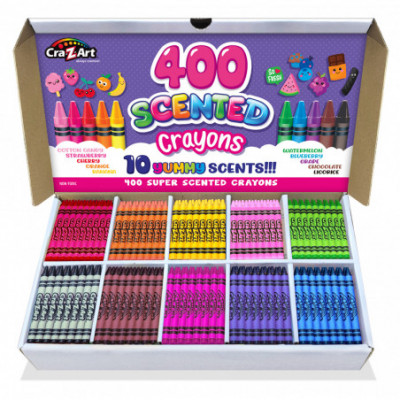 美品 ECC RainbowFactory & SunnySkies セット 400ct Scented Crayon Classroom Pack- 10 Yummy Scents - 74019-1